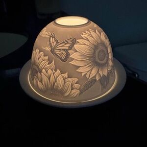 Sunflower and Butterfly Candle Holder